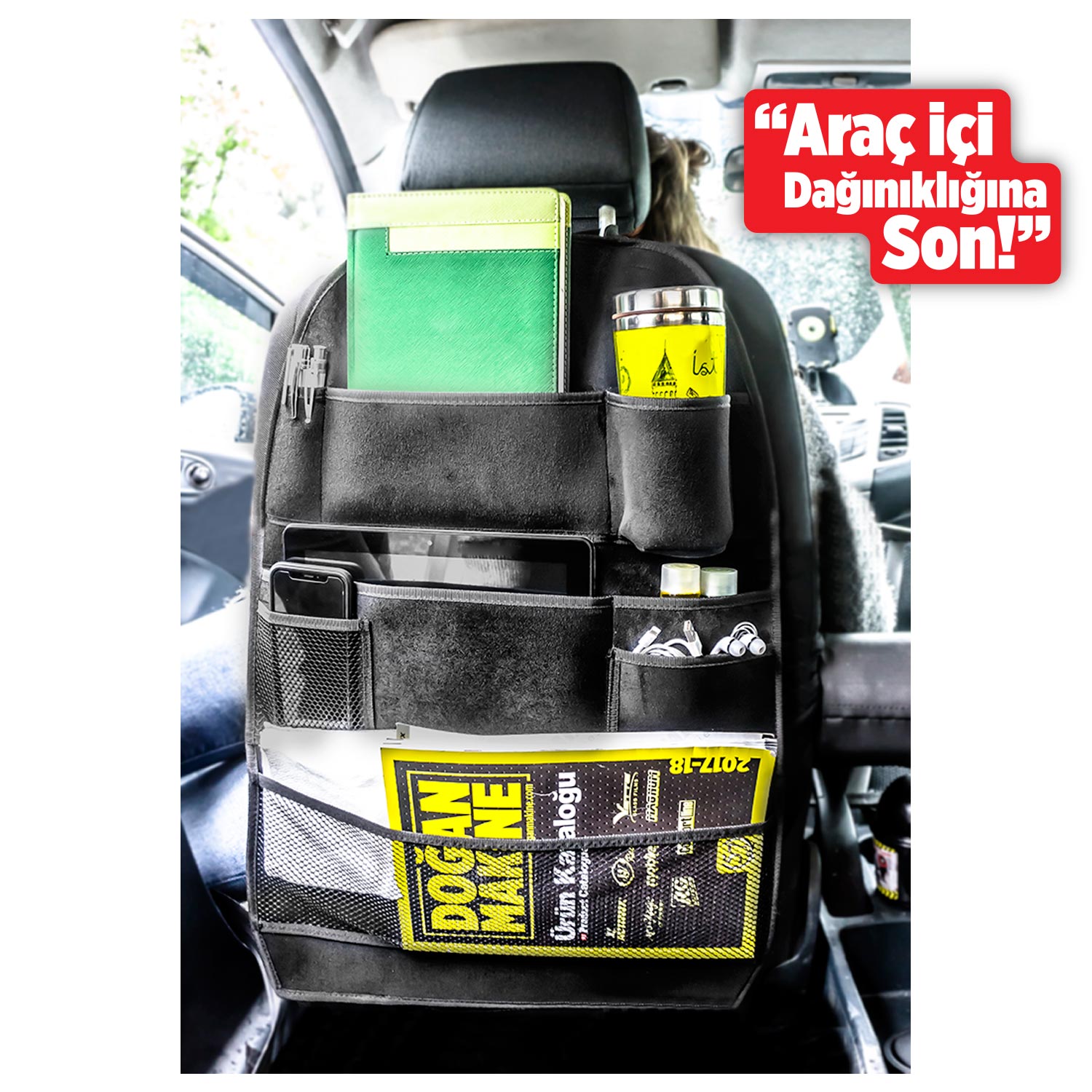 AUTOMIX SÜET ORGANIZER SIYAH